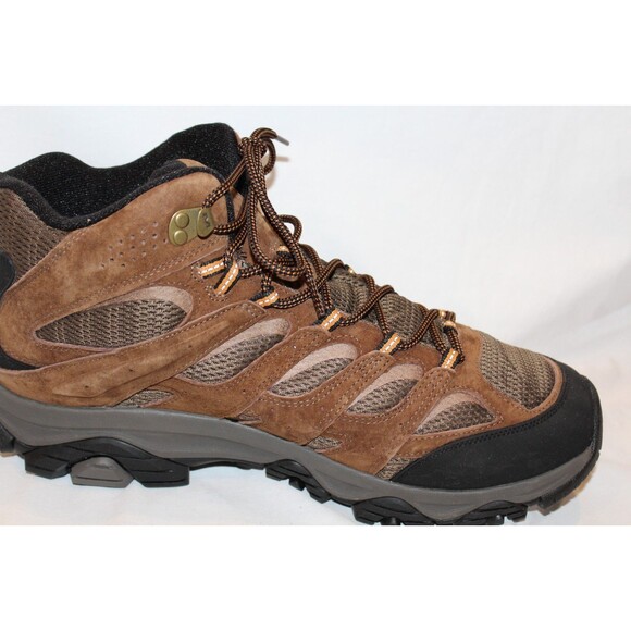 Merrell Men\'s Moab 3 Mid Waterproof Hiking Boots NWOB EARTH BROWN SZ 14